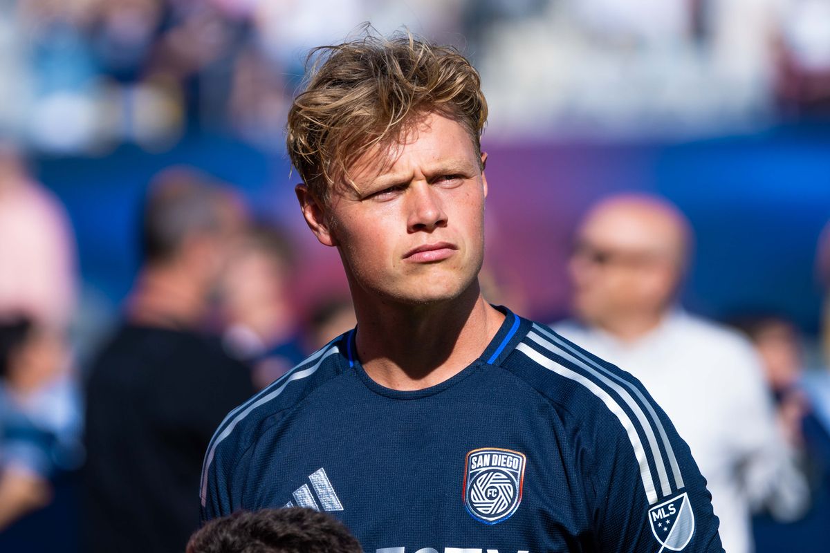 San Diego FC midfielder Jeppe Tverskov (6) looks on before an MLS game between Real Salt Lake and San Diego FC, Sunday March 22, 2026 in San Diego, Calif. San Diego FC midfielder Jeppe Tverskov (6) looks on before an MLS game between Real Salt Lake and San Diego FC, Sunday March 22, 2026 in San Diego, Calif.