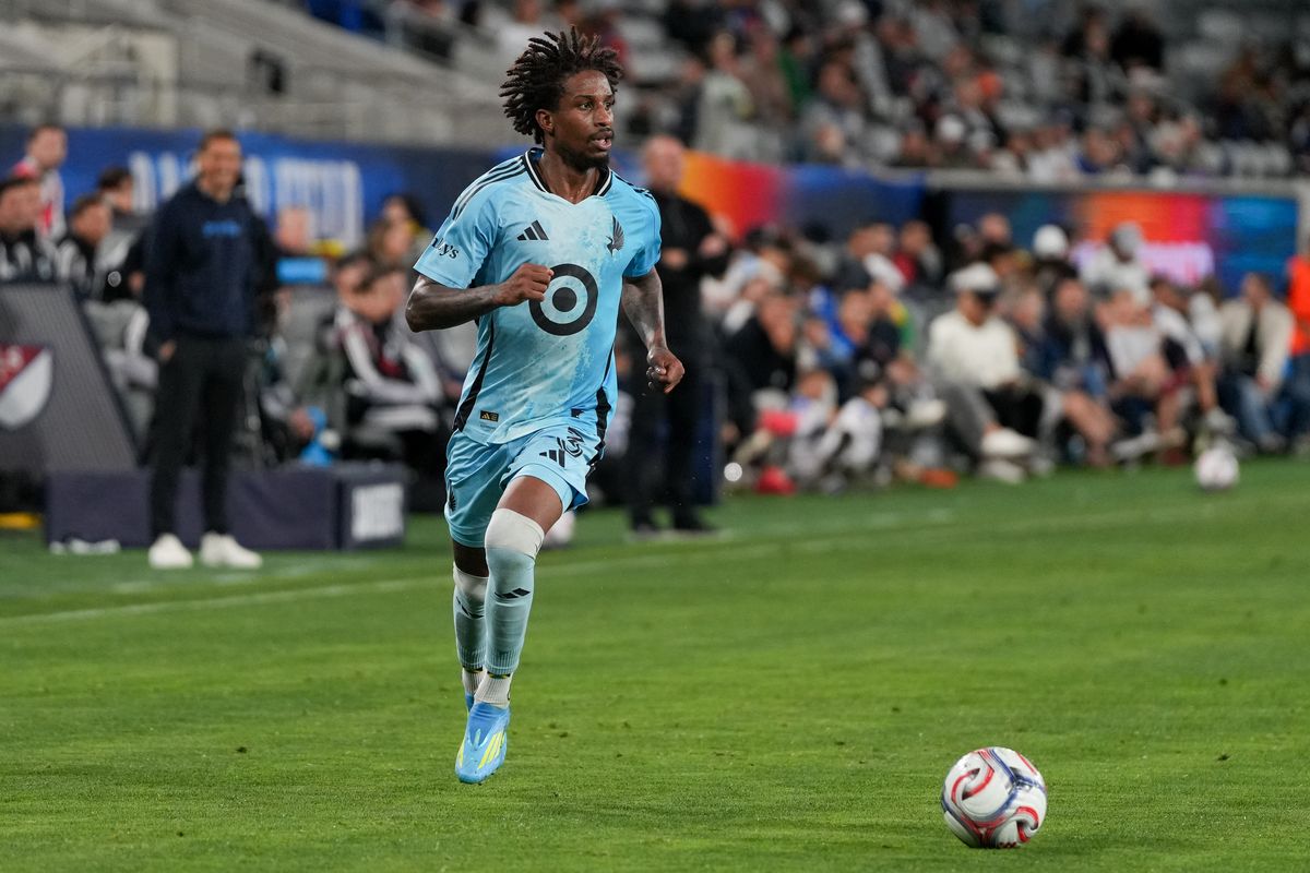 Minnesota United FC defender Kyle Duncan (3) dribbles the ball up the field during an MLS soccer game against the San Diego FC, Saturday April 11, 2026 in San Diego, California. Minnesota United FC defender Kyle Duncan (3) dribbles the ball up the field during an MLS soccer game against the San Diego FC, Saturday April 11, 2026 in San Diego, California.