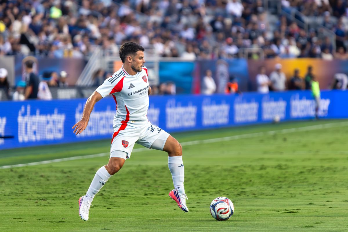FC Dallas forward Joaquín Valiente touches the ball forward during an MLS soccer game against San Diego FC, Saturday, July 25, 2026 in San Diego, California FC Dallas forward Joaquín Valiente touches the ball forward during an MLS soccer game against San Diego FC, Saturday, July 25, 2026 in San Diego, California