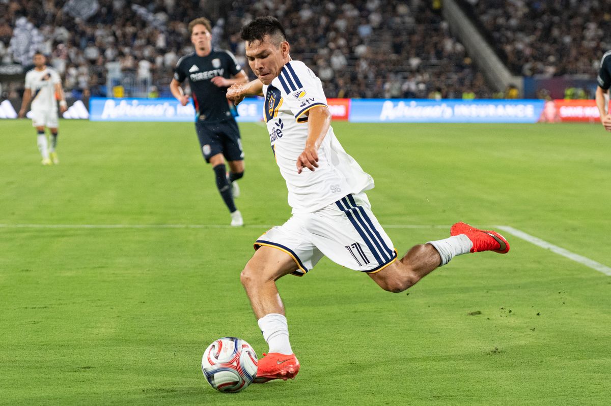 LA Galaxy forward Hirving Lozano (11) sets up a cross during an MLS match between Los Angeles Galaxy and San Diego SC on Saturday, August 29, 2026 at Snapdragon Stadium in San Diego, California. LA Galaxy forward Hirving Lozano (11) sets up a cross during an MLS match between Los Angeles Galaxy and San Diego SC on Saturday, August 29, 2026 at Snapdragon Stadium in San Diego, California.