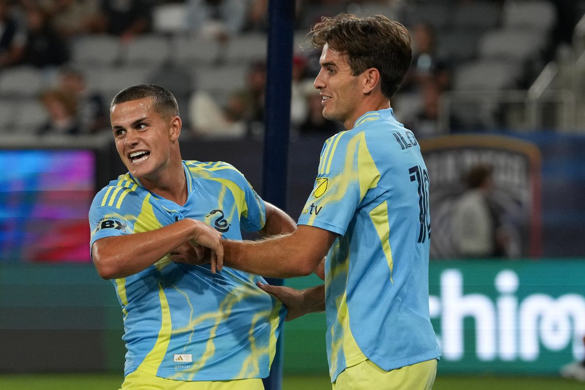 Philadelphia Union midfielder Cavan Sullivan (6) and Philadelphia Union forward Milan Iloski (10) celebrate after scoring a goal during an MLS soccer game against the San Diego FC, Sunday September 13, 2026 in San Diego, California. Philadelphia Union midfielder Cavan Sullivan (6) and Philadelphia Union forward Milan Iloski (10) celebrate after scoring a goal during an MLS soccer game against the San Diego FC, Sunday September 13, 2026 in San Diego, California.