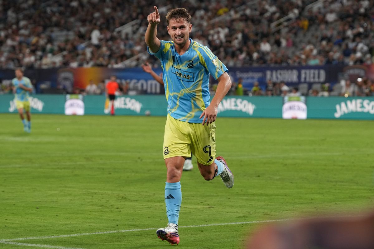 Philadelphia Union forward Bruno Damiani (9) celebrates after scoring a goal during an MLS soccer game against the San Diego FC, Sunday September 13, 2026 in San Diego, California. Philadelphia Union forward Bruno Damiani (9) celebrates after scoring a goal during an MLS soccer game against the San Diego FC, Sunday September 13, 2026 in San Diego, California.