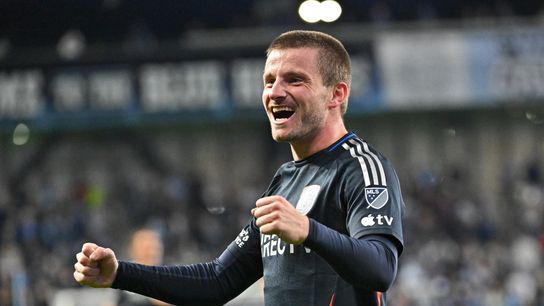 Anders Dreyer and Duran Ferree lift SDFC past Kansas City on the road (San Diego FC). Photo by Peter Aiken-Imagn Images