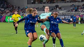San Diego Wave shuts down Kansas City, extends home unbeaten streak taken at Snapdragon Stadium (San Diego Wave FC). Photo by Miguel Mota - The Sporting Tribune