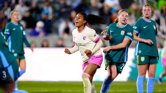 San Diego erases two-goal deficit in Denver, extends win streak to five taken at Dick's Sporting Goods Park (San Diego Wave FC). Photo by Ron Chenoy-Imagn Images