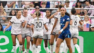 San Diego's sluggish first half proves costly against Angel City taken at Snapdragon Stadium (San Diego Wave FC). Photo by Denis Poroy-Imagn Images