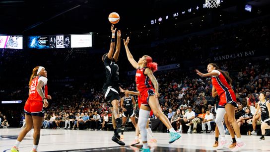 TST Images: Aces defeat Mystics, 83-76, in Las Vegas taken at Michelob ULTRA Arena (Las Vegas Aces). Photo by Paige Kuwata - The Sporting Tribune
