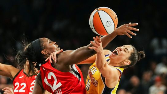 Kelsey Plum's return business as usual for Aces taken at Michelob Ultra Arena (Las Vegas Aces)