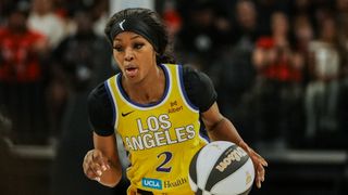 Rickea Jackson Serves Bold Looks in Cheez-Fitz Debut taken Los Angeles, California (Los Angeles Sparks). Photo by Kalin Sipes - The Sporting Tribune