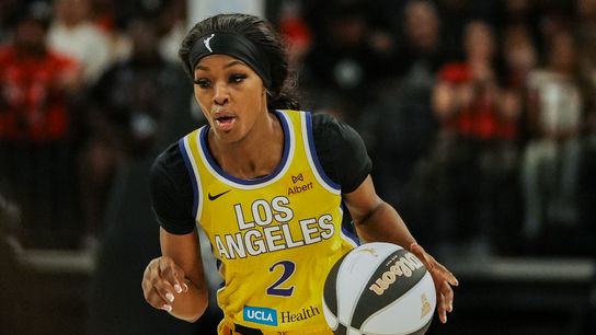 Rickea Jackson Serves Bold Looks in Cheez-Fitz Debut taken Los Angeles, California (Los Angeles Sparks)