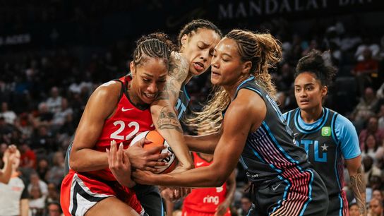 Three in a Row: Aces top Dream in last home game of July, hit road riding three-game win streak taken at Michelob Ultra Arena (Las Vegas Aces)