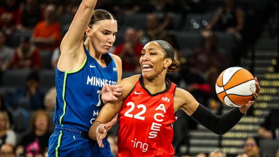 McBride leads Lynx to record-breaking win over Aces; Collier exits with ankle injury taken at Michelob Ultra Arena (Las Vegas Aces)