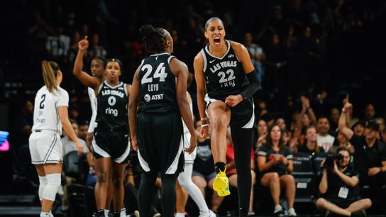 Wilson delivers stern message to Aces: "If you weren't embarrassed from yesterday, then don't come into this gym. You're not needed or wanted here." taken at Michelob Ultra Arena (Las Vegas Aces)