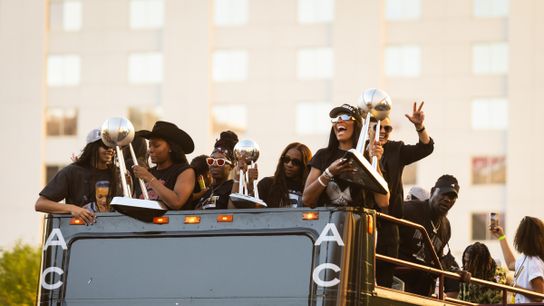 TST Images: Aces celebrate after winning WNBA title taken in Las Vegas (Las Vegas Aces)