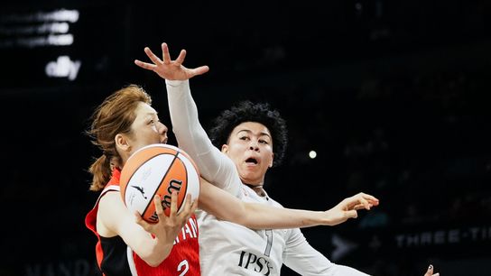 TST Images: Aces defeat Japan 94-78, at Michelob Ultra Arena taken at Michelob Ultra Arena (Las Vegas Aces). Photo by Kalin Sipes - The Sporting Tribune