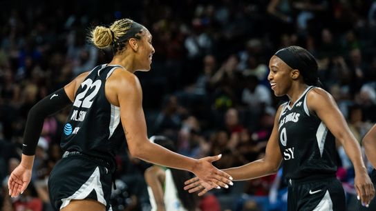 TST Images: Aces defeat Storm, 101-91, in Las Vegas  taken at Michelob ULTRA Arena (Las Vegas Aces). Photo by DJ Cabanlong - The Sporting Tribune 