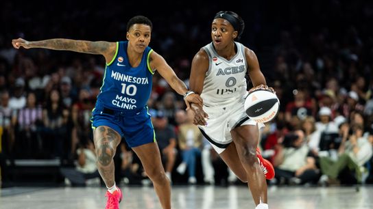 TST Images: Aces defeat Lynx, 100-97, in Las Vegas taken at Michelob ULTRA Arena (Las Vegas Aces). Photo by DJ Cabanlong - The Sporting Tribune 