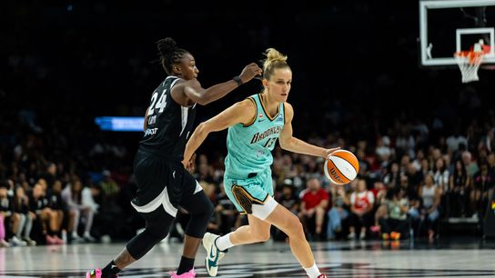 TST Images: Liberty defeat Aces, 87-76, at Michelob ULTRA Arena  taken at Michelob ULTRA Arena (Las Vegas Aces). Photo by DJ Cabanlong - The Sporting Tribune 
