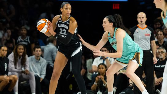 Aces fall to Liberty in first matchup of the year (Las Vegas Aces). Photo by DJ Cabanlong - The Sporting Tribune 