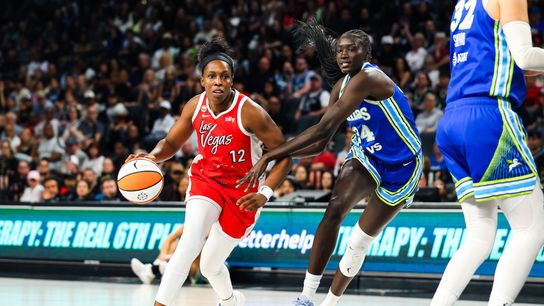 Gray magic, bench scoring fuel Aces bounce back win over the Wings taken Michelob ULTRA Arena (Las Vegas Aces). Photo by RJ Forbus - The Sporting Tribune