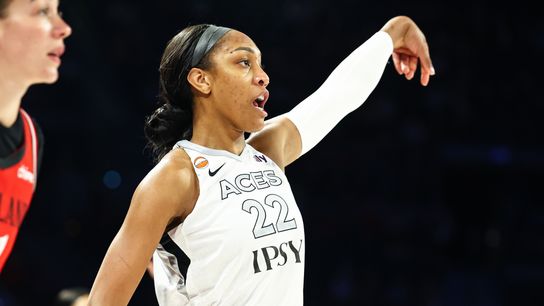 A'ja Wilson earns third Western Conference Player of the Week award of the season taken in Las Vegas (Las Vegas Aces). Photo by RJ Forbus - The Sporting Tribune