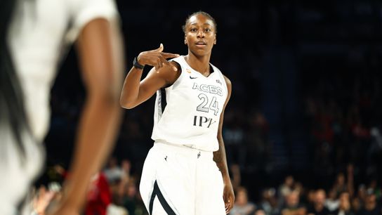 TST Images: Aces defeat the Fire, 98-83, at Michelob ULTRA Arena taken Michelob ULTRA Arena (Las Vegas Aces). Photo by RJ Forbus - The Sporting Tribune