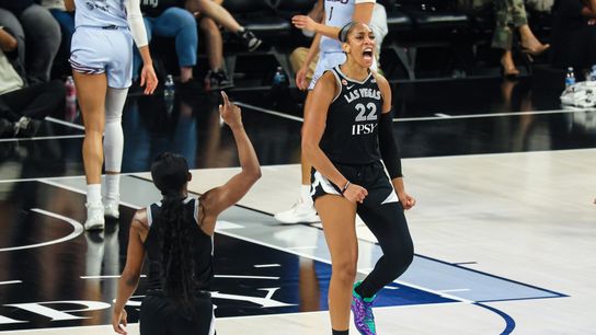 TST Images: Aces defeat the Tempo,  93-73, at Michelob ULTRA Arena taken Michelob ULTRA Arena (Las Vegas Aces). Photo by RJ Forbus - The Sporting Tribune