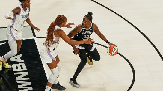 The hunted back to being hunters; Aces swept by Valkyries in playoff semis taken at Michelob ULTRA Arena (Las Vegas Aces). Photo by Kalin Sipes - The Sporting Tribune