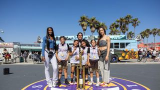 LA Sparks Host Youth 3-on-3 Tournament to Uplift Next Generation of Athletes taken in Venice Beach (Los Angeles Sparks). Photo by Christopher Rodgers - LA Sparks
