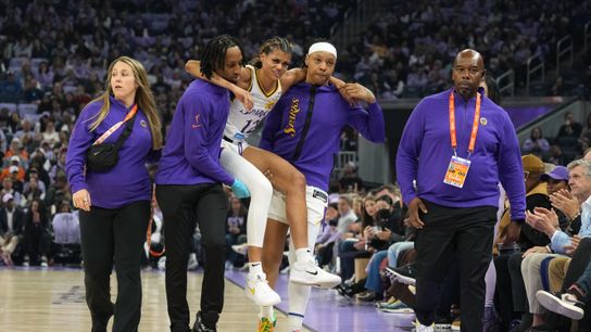 Sparks guard Rae Burrell out 6-8 weeks with right leg injury taken in Los Angeles (Los Angeles Sparks)
