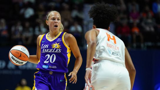 Sparks make it four straight wins after beating Sun taken at Mohegan Sun Arena (Los Angeles Sparks)