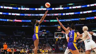 CBS Sports Agrees To Expand WNBA Coverage With New Long-Term Deal taken in Los Angeles (Los Angeles Sparks). Photo by John Panganiban-The Sporting Tribune