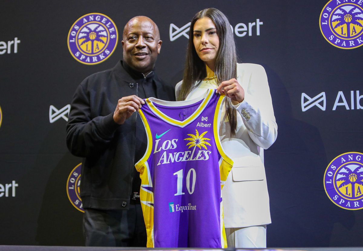 TST Images: Los Angeles Sparks Introduce Kelsey Plum