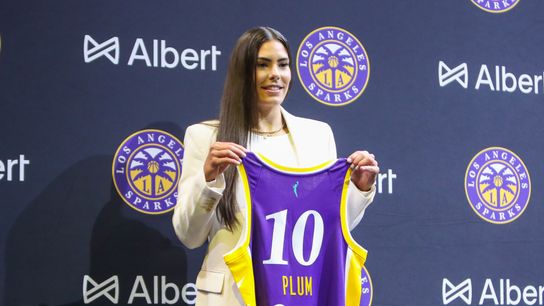 TST Images: Los Angeles Sparks introduce newest star, Kelsey Plum taken at Crypto.com Arena (Los Angeles Sparks)