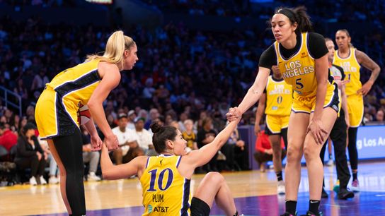 Sparks go to Las Vegas to face Aces taken at Michelob Ultra Arena (Los Angeles Sparks)