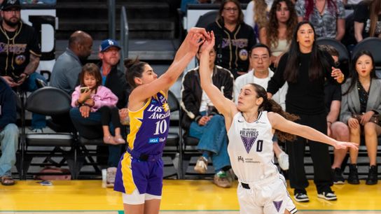 Sparks fall in overtime against Valkyries taken at Crypto.com Arena (Los Angeles Sparks)