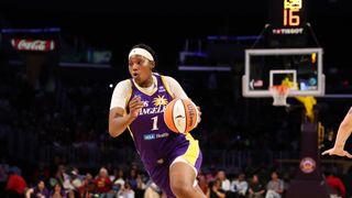 TST Exclusive: Conversation with Sparks rookie forward Sania Feagin taken in Los Angeles (Los Angeles Sparks). Photo by Darwin Walker - The Sporting Tribune