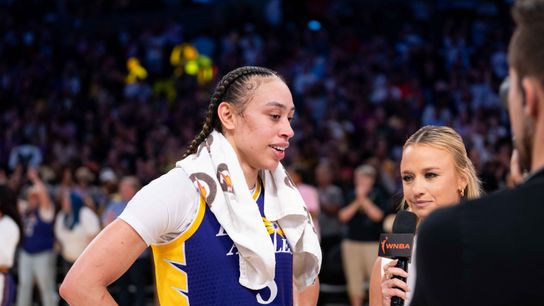 Sparks bounce back, defeat Storm at home taken at Crypto.com Arena (Los Angeles Sparks)