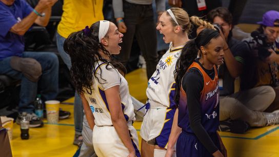 Sparks start four-game road trip against Mercury in Phoenix taken at Mortagage Matchup Center (Los Angeles Sparks). Photo by Jordan Teller - The Sporting Tribune