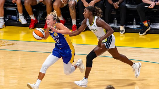 Sparks guards Allemand, Barker chosen in 2026 Expansion Draft taken in Los Angeles (Los Angeles Sparks). Photo by Jordan Teller - The Sporting Tribune