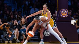 Sparks end 2025 season with blowout loss to Aces taken at Crypto.com Arena (Los Angeles Sparks). Photo by Jordan Teller - The Sporting Tribune