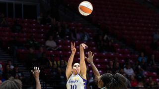 TST Exclusive: Conversation with Sparks all-star guard Kelsey Plum taken in Torrance (Los Angeles Sparks). Photo by John Panganiban-The Sporting Tribune