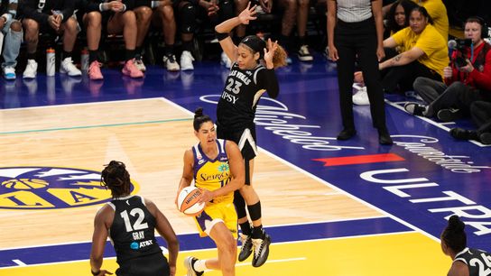 Sparks get blown out by Aces in season opener at home taken at Crypto.com Arena (Los Angeles Sparks). Photo by Robert Talamantes - The Sporting Tribune