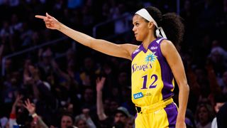 TST Images: Sparks defeat Tempo, 99-95, in Los Angeles taken at Crypto.com Arena (Los Angeles Sparks). Photo by Steven Park - The Sporting Tribune