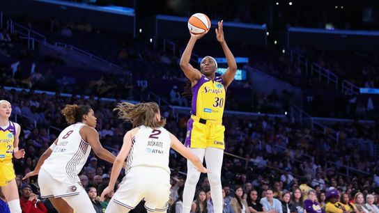 Sparks go to Canada to face Tempo in Toronto taken at Coca-Cola Coliseum (Los Angeles Sparks). Photo by Darwin Walker - The Sporting Tribune
