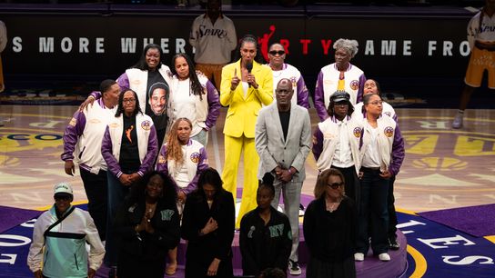 TST Images: Sparks defeat Liberty, 98-97, at Crypto.com Arena taken at Crypto.com Arena (Los Angeles Sparks). Photo by Robert Talamantes - The Sporting Tribune
