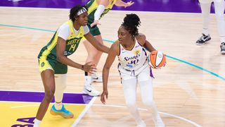 Sparks come out flat against Storm, lose third straight taken at Crypto.com Arena (Los Angeles Sparks). Photo by Darwin Walker - The Sporting Tribune