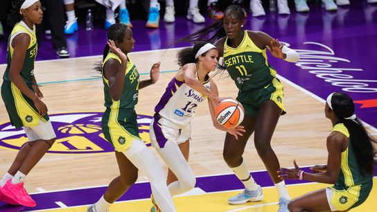 TST Images: Storm defeat Spark, 82-64, at Crypto.com Arena taken at Crypto.com Arena (Los Angeles Sparks). Photo by Darwin Walker - The Sporting Tribune