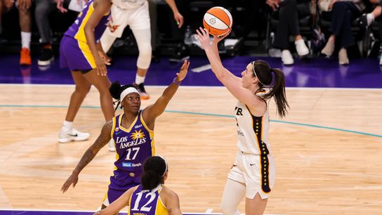 Caitlin Clark leans on resiliency as she returns to the Indiana Fever lineup taken Crypto.com Arena (Los Angeles Sparks). Photo by Jordan Teller - The Sporting Tribune