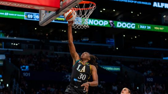 Sparks stars Kelsey Plum and Nneka Ogwumike selected to opposing All-Star teams taken Chicago (Los Angeles Sparks). Photo by Nico Alba - The Sporting Tribune